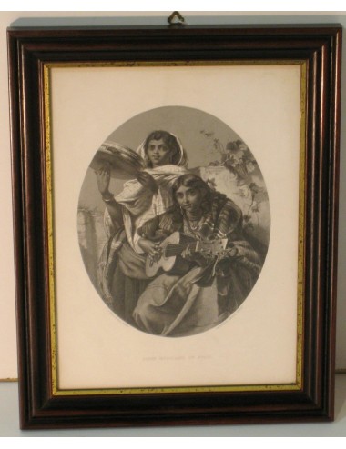 Black/white engraving
