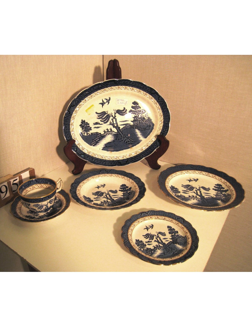 Blue tea¨ service 22 pieces