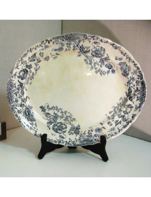 Light blue oval plate ( service of 6 ) modern