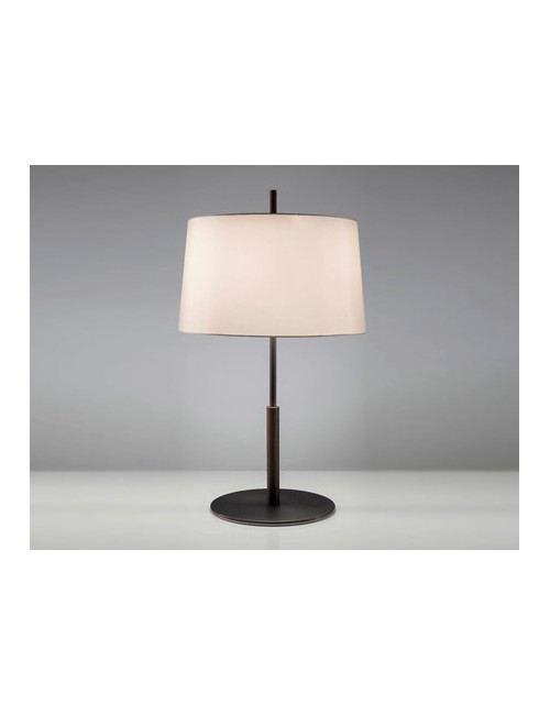 Lampada da tavolo in bronzo scuro