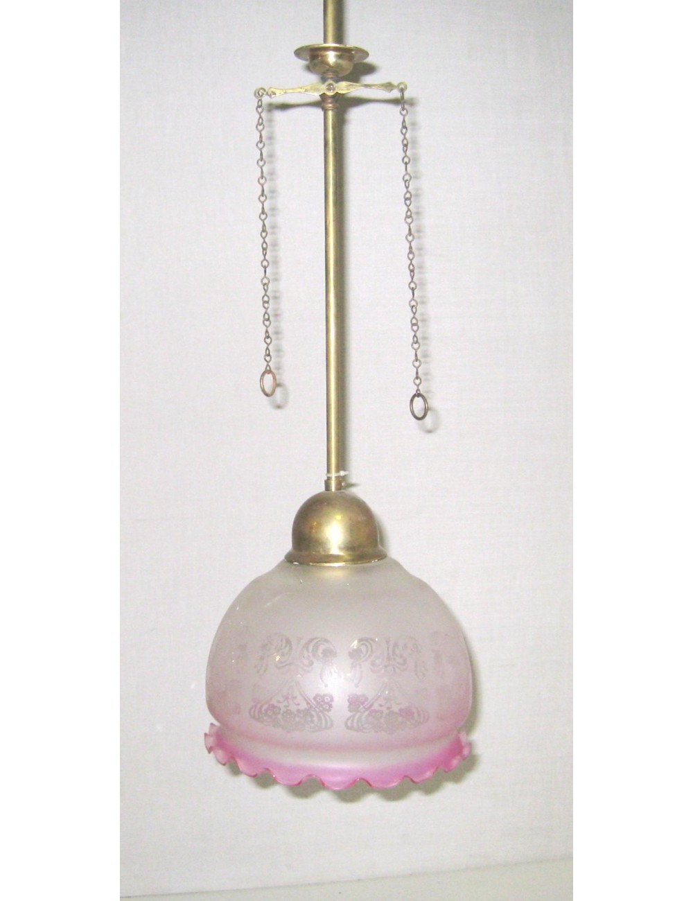 Lampadario a catena non elettrificato