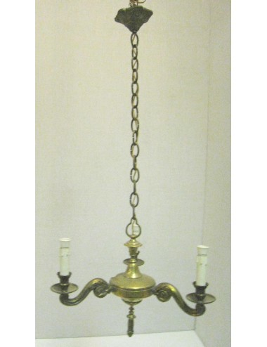Golden chain chandelier 3 lights