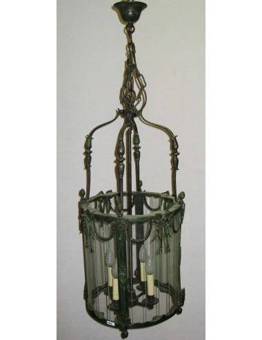 Modern streetlight with glass