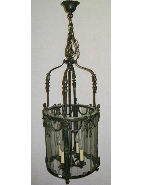 Modern streetlight with glass