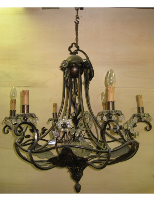 Lampadario moderno in ferro