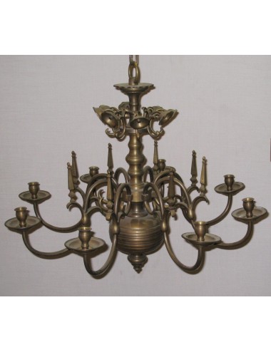 Lampadario moderno in ottone