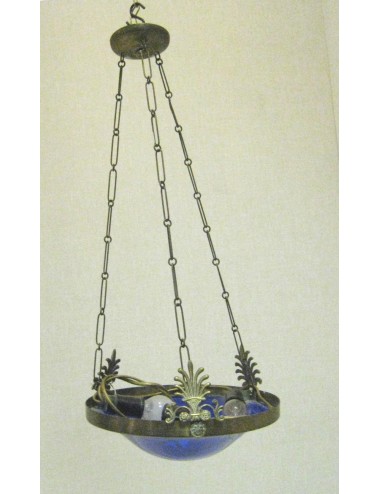 Stained glass chandelier