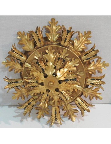 Modern gold leaf ceiling lamp