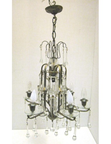 Crystal chandelier 6 lights electrical system to be redone