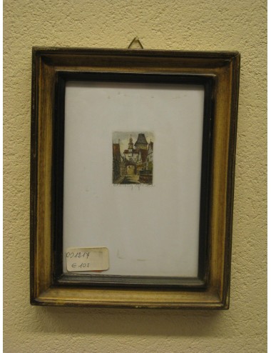 8 stampe di paesaggi in miniatura