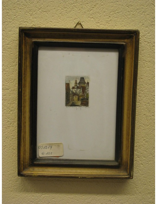 8 stampe di paesaggi in miniatura
