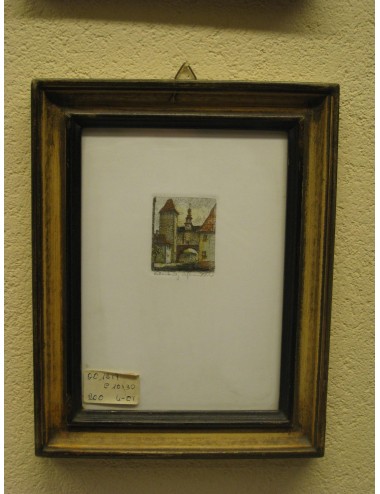 8 stampe di paesaggi in miniatura
