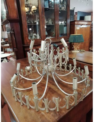Lampadario moderno in argento