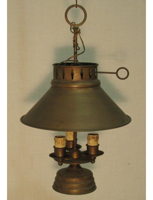 Lampadario con coppa moderna brunita