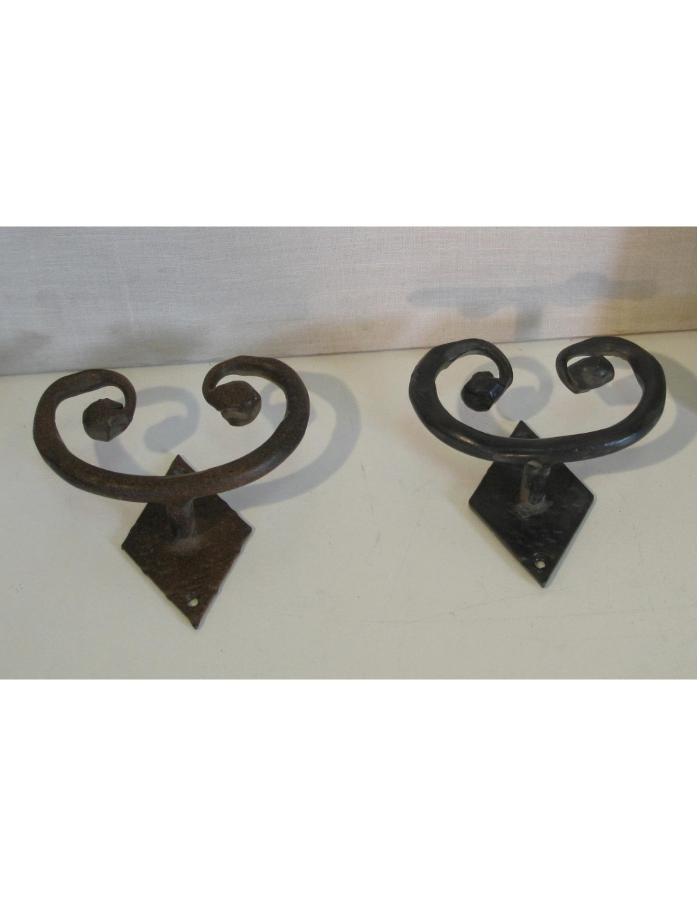 2 Modern Double Iron Clothes Hangers 2 Modern Double Iron Clothes Hangers