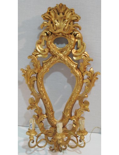Large modern wooden wall sconces
