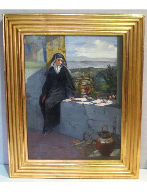 Quadro S "suora" firma illeggibile