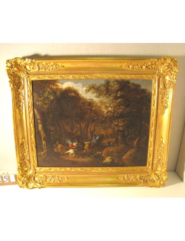 Pittura " Agguato " XIX secolo