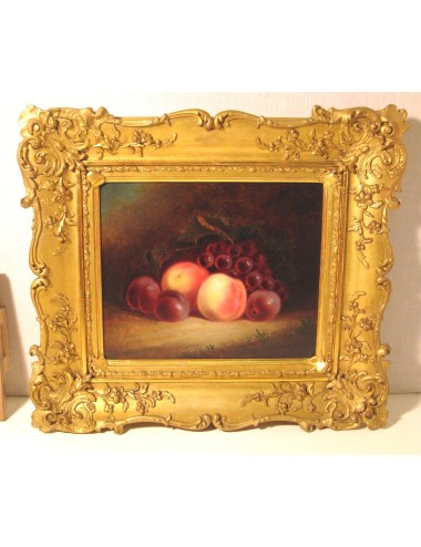 Pittura "natura morta di frutta" firma illeggibile