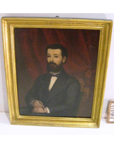 2 ( a pair ) paintings 'characters' oil 20th century illegible signature