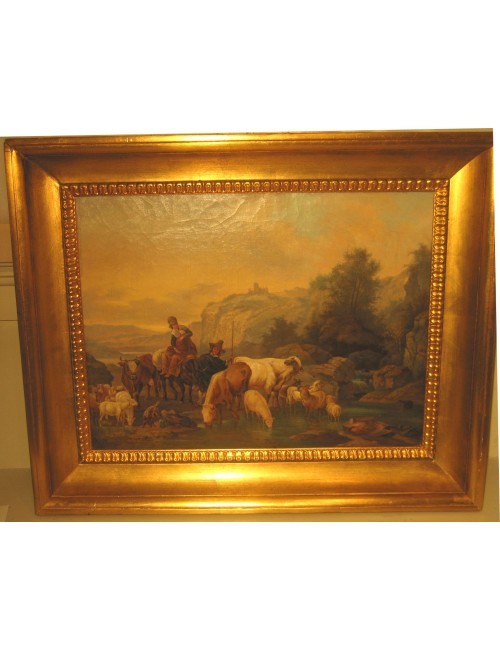 Pittura di una piccola mucca