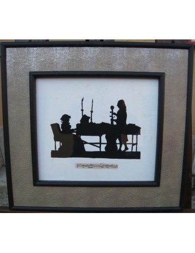 Ombre musician woman leather frame