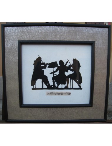 Ombre musician man leather frame