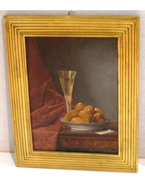 Pair of paintings 'still life' illegible signature