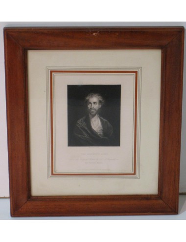 4 English black/white prints characters