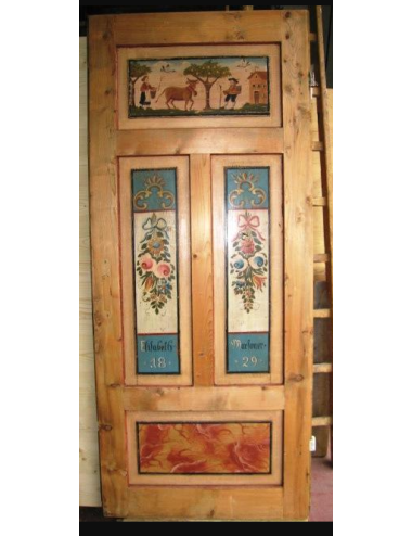 Porta dipinta su un lato  - 1829 - stile tirolese