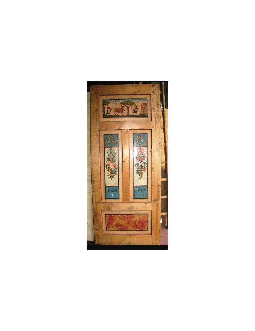Porta dipinta su un lato  - 1829 - stile tirolese