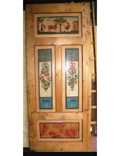Porta dipinta su un lato  - 1829 - stile tirolese