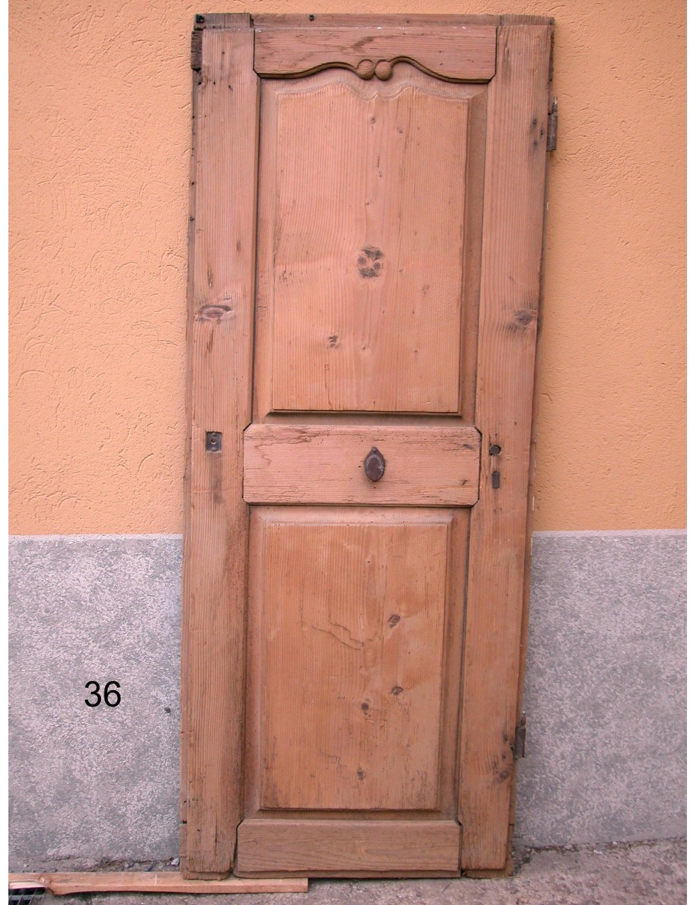 Battente in abete a due specchiature epoca fine '700 Battente in abete a due specchiature epoca fine '700