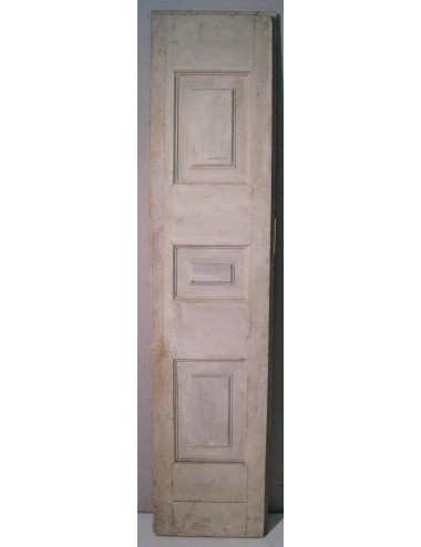 Porta in abete a due ante a tre specchiature ognuna