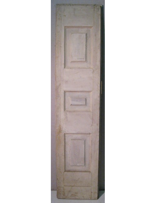Porta in abete a due ante a tre specchiature ognuna
