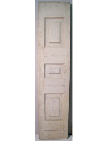 Porta in abete a due ante a tre specchiature ognuna