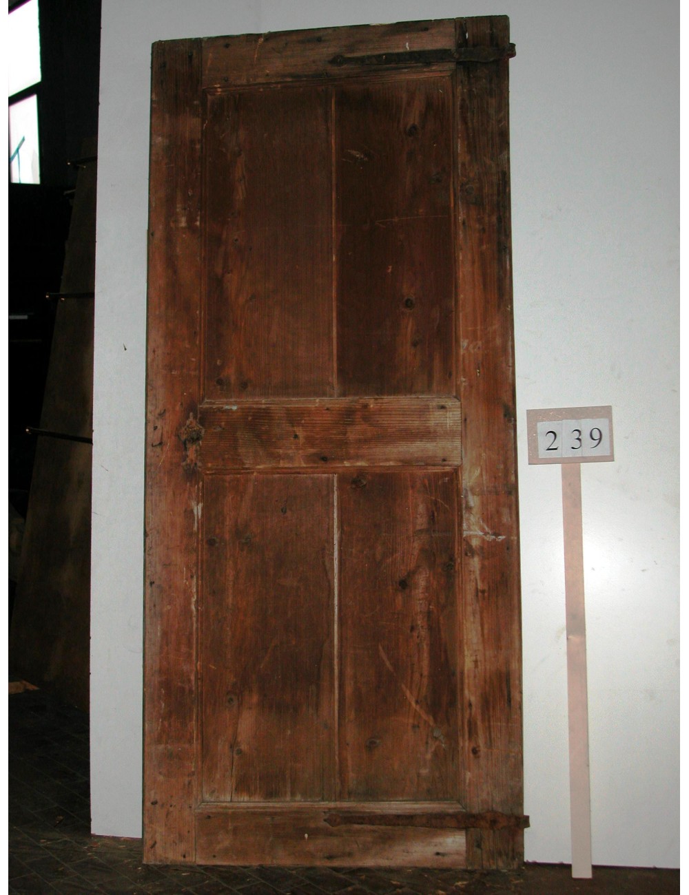 Smooth 2-mirror fir door for restoration Smooth 2-mirror fir door for restoration