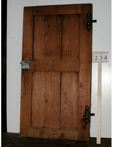 Smooth 2-mirror fir door for restoration