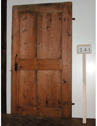 Smooth 2-mirror fir door for restoration