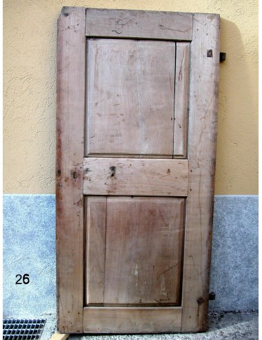 Walnut door with 2 plain panels in need of restoration