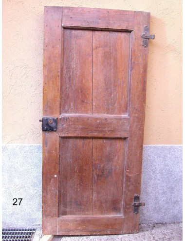 Walnut door with 2 plain panels in need of restoration