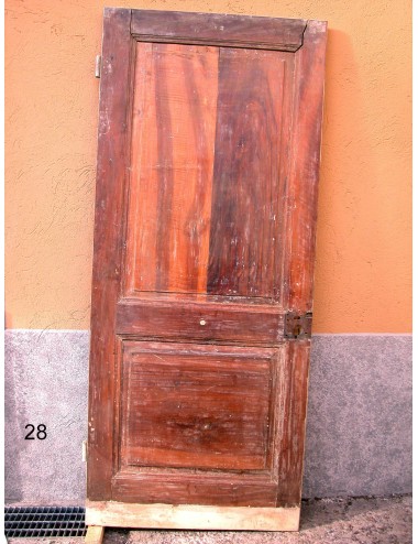 Walnut door with 2 plain panels in need of restoration