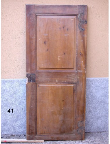 Walnut door with 2 plain panels in need of restoration
