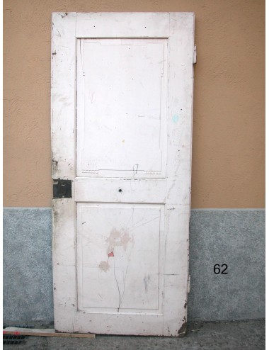 Walnut door with 2 plain panels in need of restoration