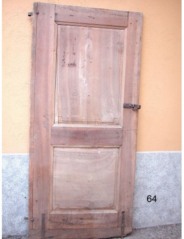 Walnut door with 2 plain panels in need of restoration