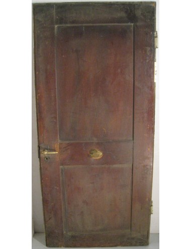 Walnut door with 2 plain panels in need of restoration