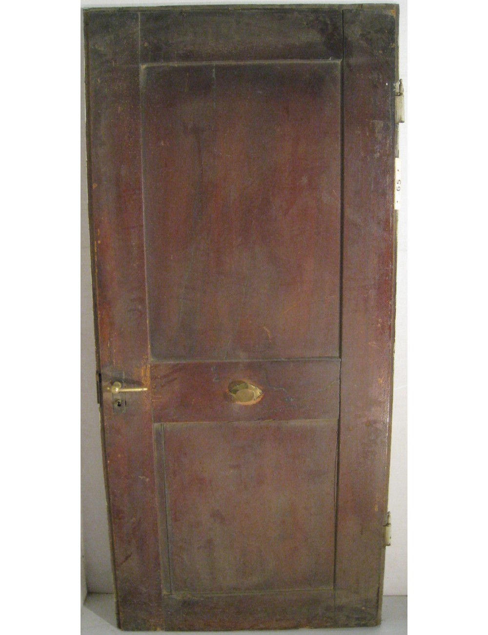 Walnut door with 2 plain panels in need of restoration Walnut door with 2 plain panels in need of restoration