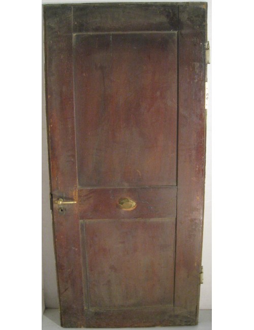 Walnut door with 2 plain panels in need of restoration
