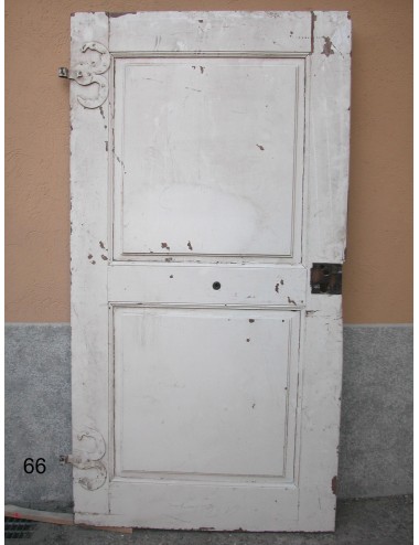 Walnut door with 2 plain panels in need of restoration