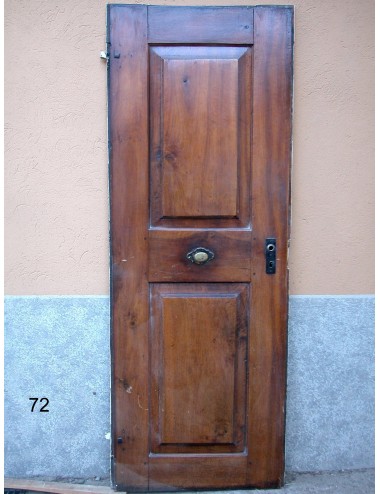 Walnut door with 2 plain panels in need of restoration